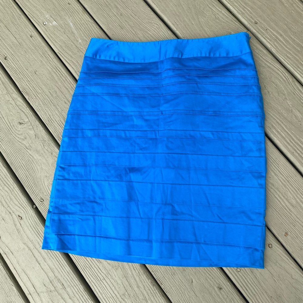 Rafaella - Lovel deep teal color pencil midi skirt, Size: 12